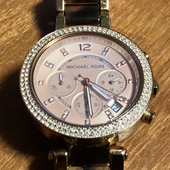 Michael Kors Rose Gold-tone/Tortoise Women’s Watch MK-5538 - Picture 1 of 16
